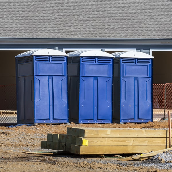 is there a specific order in which to place multiple porta potties in Trout Creek Montana